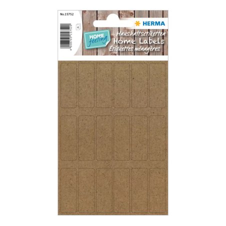 HERMA 15752 self-adhesive label Rectangle Permanent Brown 72 pc(s)