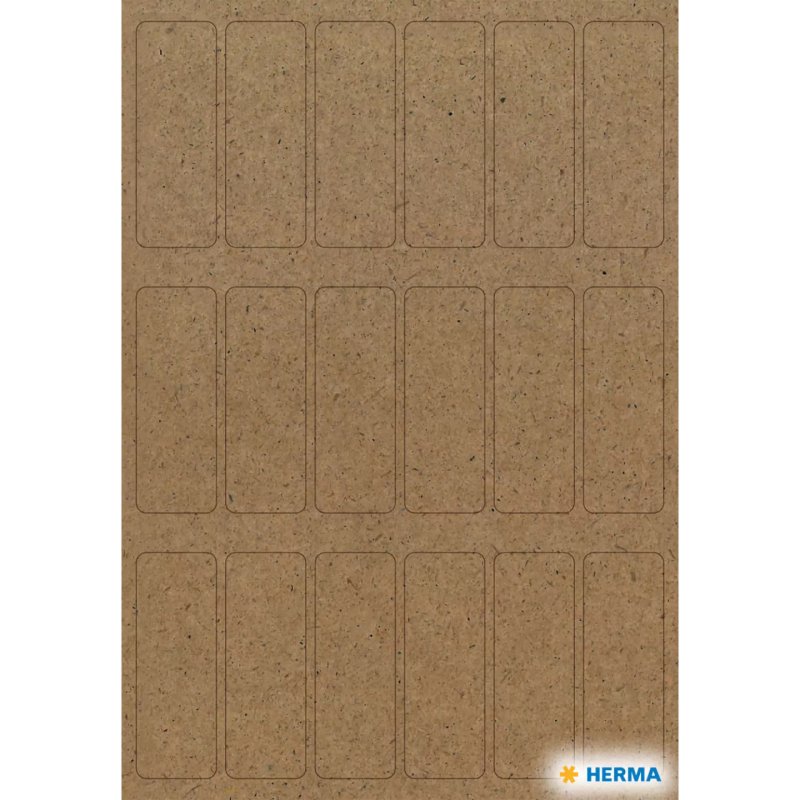 HERMA 15752 self-adhesive label Rectangle Permanent Brown 72 pc(s)