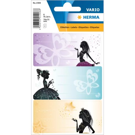 HERMA 1908 decorative sticker Paper Multicolour Permanent 6 pc(s)