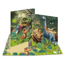 HERMA Chemise à élastique "Dino World", carton, A3