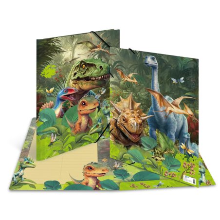 HERMA Chemise à élastique "Dino World", carton, A3