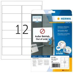 HERMA 10017 étiquette d'adresse Blanc