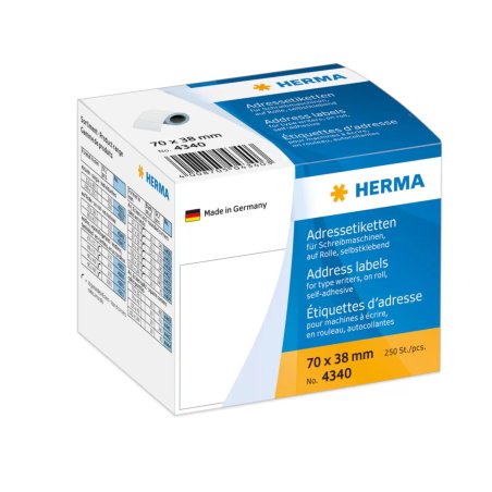 HERMA 4340 étiquette d'adresse Blanc