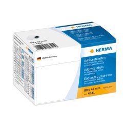 HERMA 4341 étiquette d'adresse Blanc