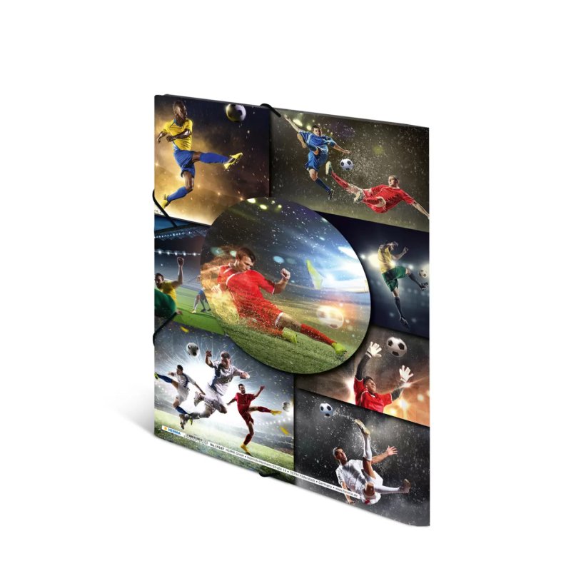 HERMA Chemise à élastiques "football", en PP, A4