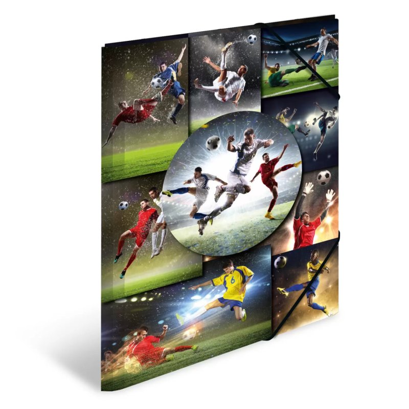 HERMA Chemise à élastiques "football", en PP, A3