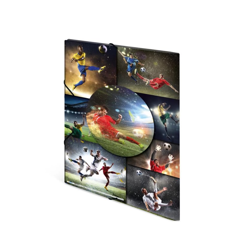 HERMA Chemise à élastiques "football", en PP, A3