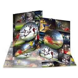 HERMA Chemise à élastiques "football", carton, A4