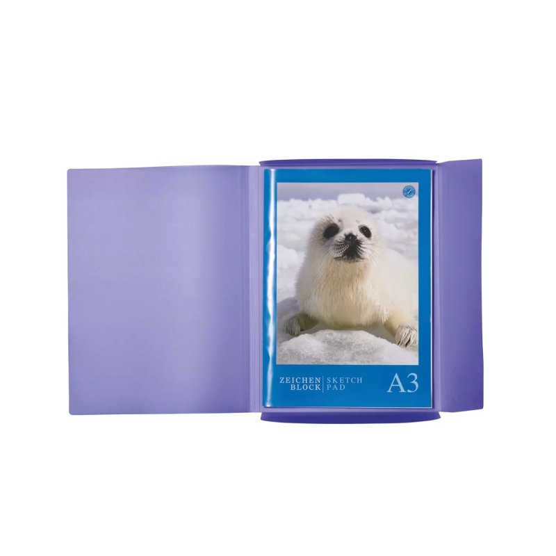 HERMA Chemise à élastiques, PP, A3, violet translucide