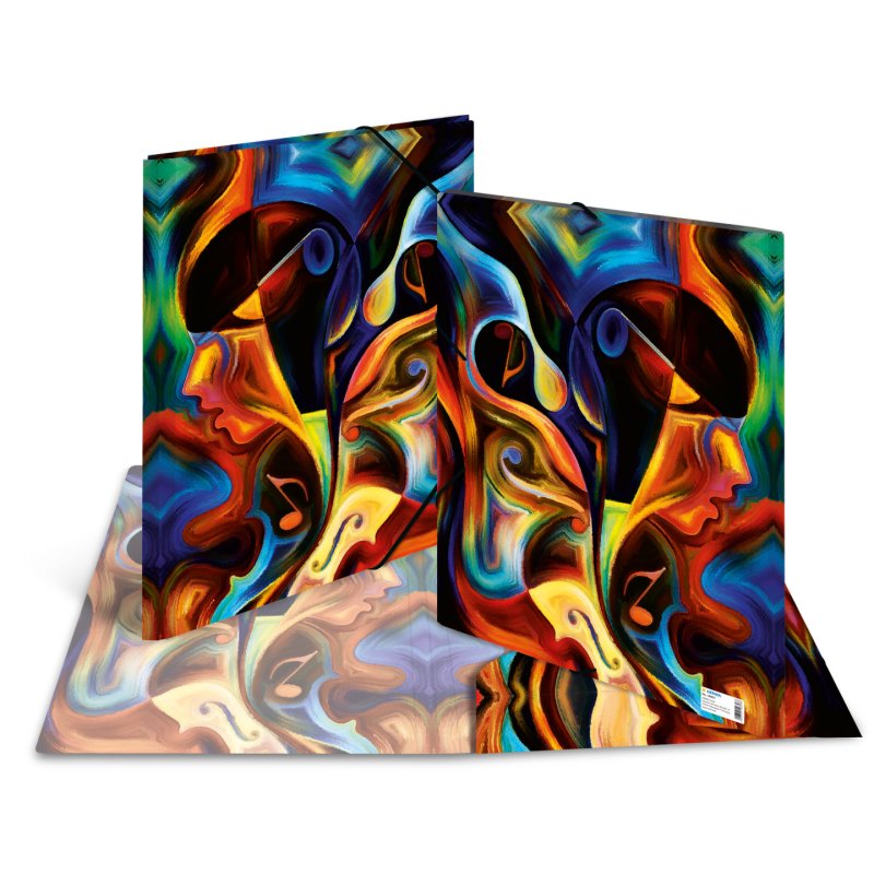 HERMA Chemise à élastiques "Artline", PP, A3, Artwork