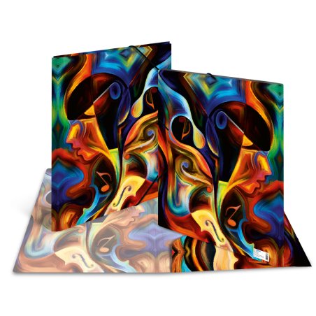 HERMA Chemise à élastiques "Artline", PP, A3, Artwork