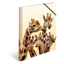 HERMA Chemise à élastiques Animaux exotiques, A4, girafes