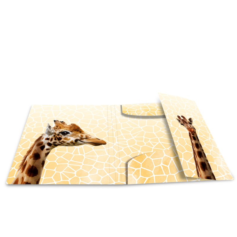 HERMA Chemise à élastiques Animaux exotiques, A4, girafes