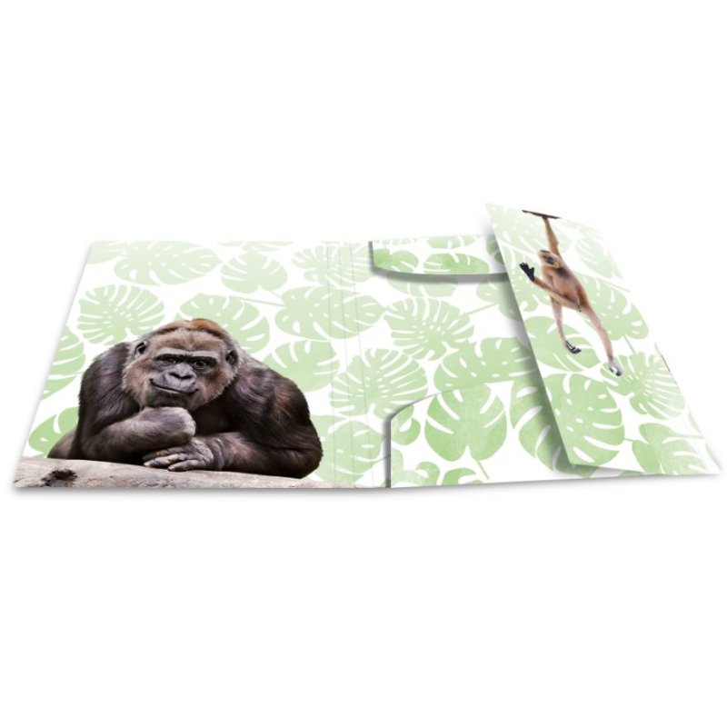 HERMA Chemise à élastiques Animaux exotiques, A4, singes