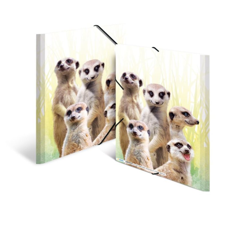 HERMA Chemise à élastiques Animaux exotiques, A4, suricates