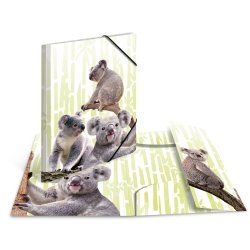 HERMA Chemise à élastiques Animaux exotiques, A3, koalas