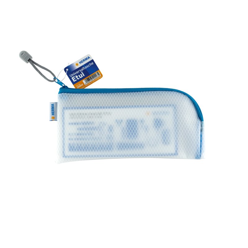 HERMA 20003 pencil case Hard pencil case EVA (Ethylene Vinyl Acetate) Blue, Transparent