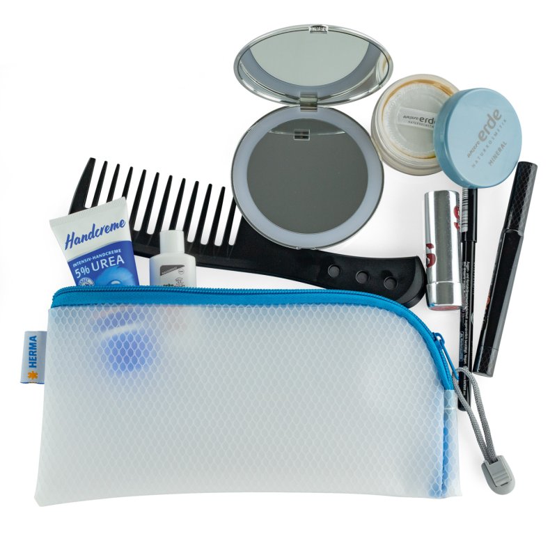 HERMA 20003 pencil case Hard pencil case EVA (Ethylene Vinyl Acetate) Blue, Transparent