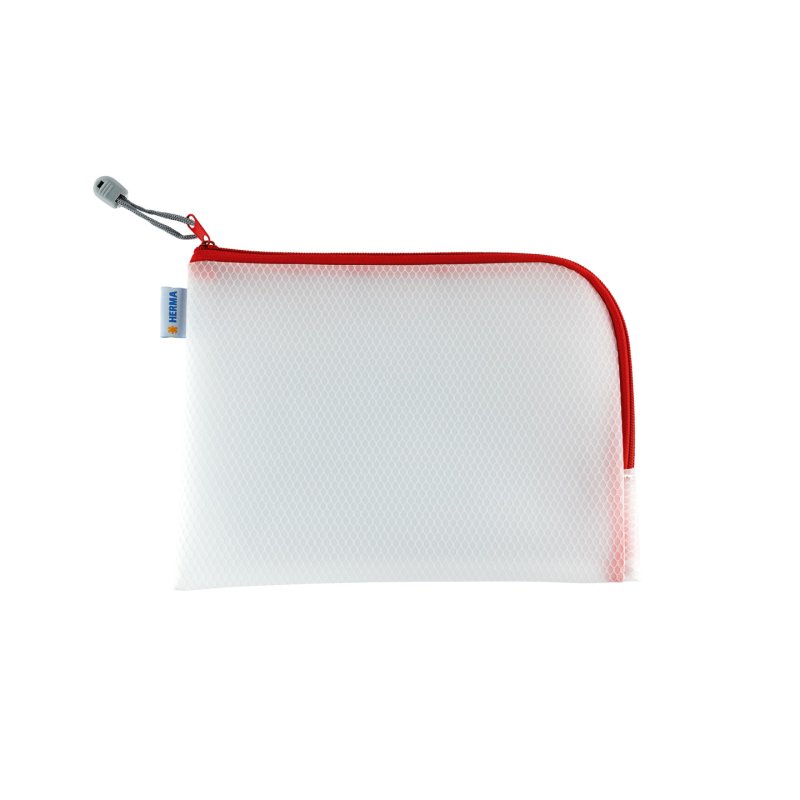 HERMA 20008 pencil case Hard pencil case EVA (Ethylene Vinyl Acetate) Red, Transparent