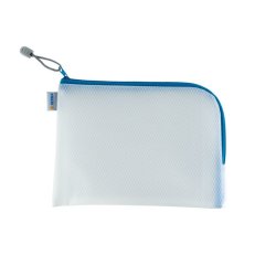 HERMA Pochette à fermeture à zip "Mesh Bags", A5, bleu