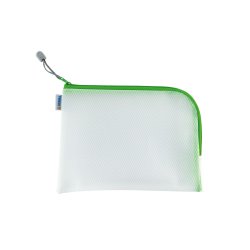 HERMA Pochette à fermeture à zip "Mesh Bags", A5, vert