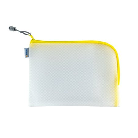 HERMA Pochette à fermeture à zip "Mesh Bags", A5, jaune
