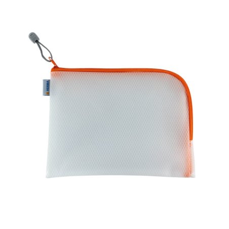 HERMA Pochette à fermeture à zip "Mesh Bags", A5, orange