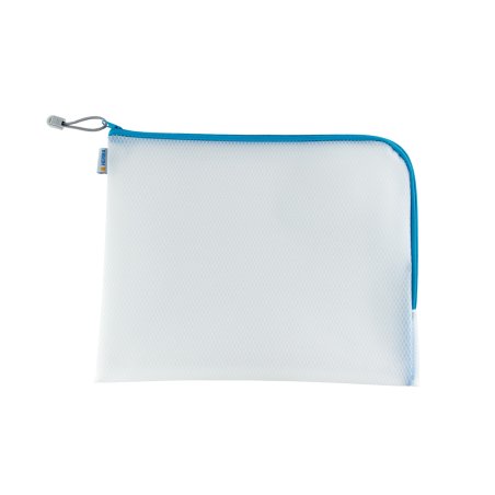HERMA Pochette à fermeture à zip "Mesh Bags", A4, bleu
