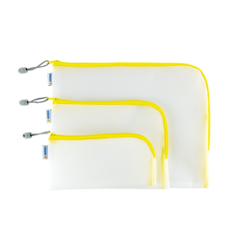 HERMA 20017 pencil case Hard pencil case EVA (Ethylene Vinyl Acetate) Transparent, Yellow