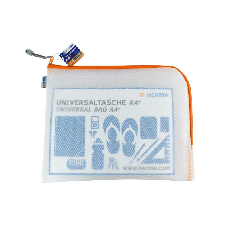 HERMA 20018 trousse à crayons Bac à stylos EVA (Acétate de vinyle d'éthylène) Orange, Transparent