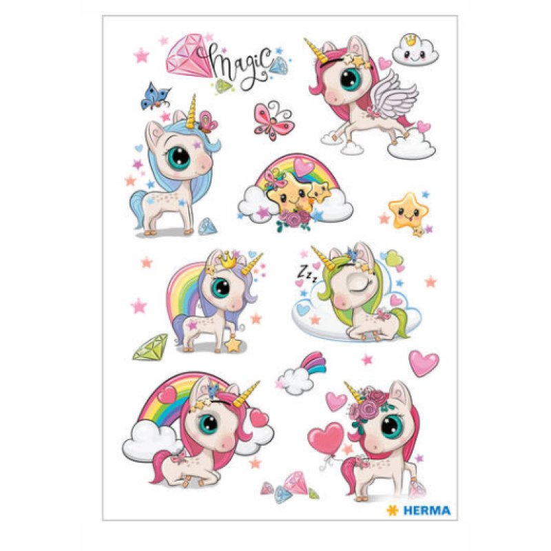 HERMA Enchanted Unicorn kids' stickers