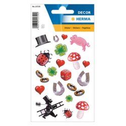 HERMA lucky symbols with glitter kids' stickers
