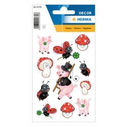 HERMA Lucky Charm with Glitter kids' stickers
