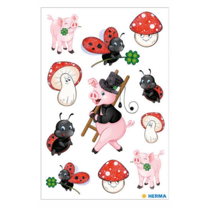 HERMA Lucky Charm with Glitter adhésif pour enfant