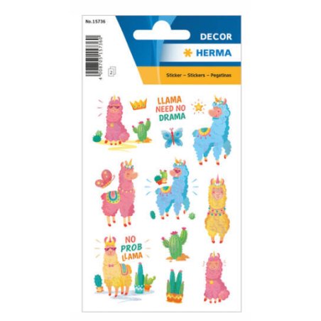 HERMA Autocollants DECOR "Lama - no drama"