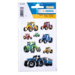 HERMA Tractors Race adhésif pour enfant