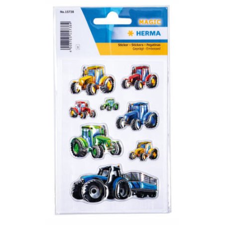 HERMA Sticker MAGIC "Course de tracteurs"