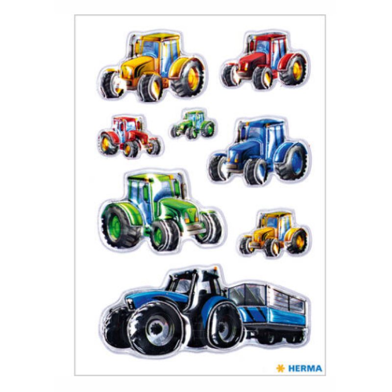 HERMA Sticker MAGIC "Course de tracteurs"
