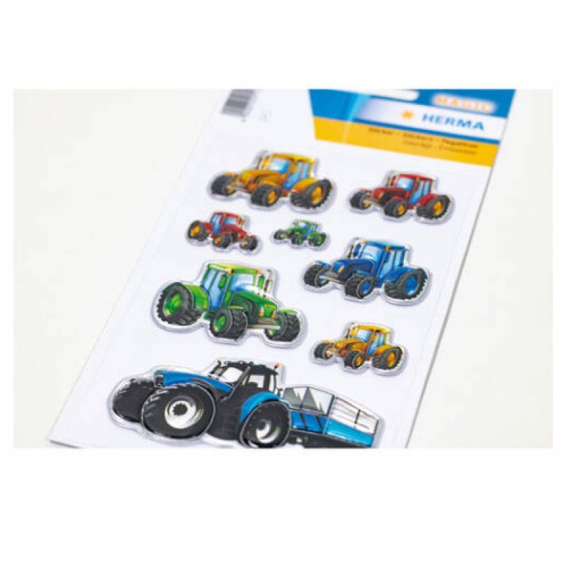 HERMA Tractors Race adhésif pour enfant