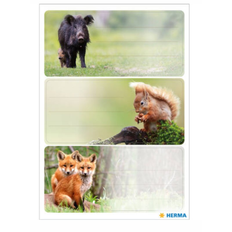 HERMA Forest Animals kids' stickers