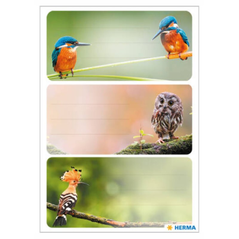 HERMA Étiquettes pour livres "Oiseaux"