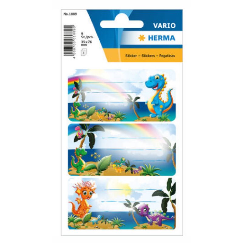 HERMA Dinos adhésif pour enfant