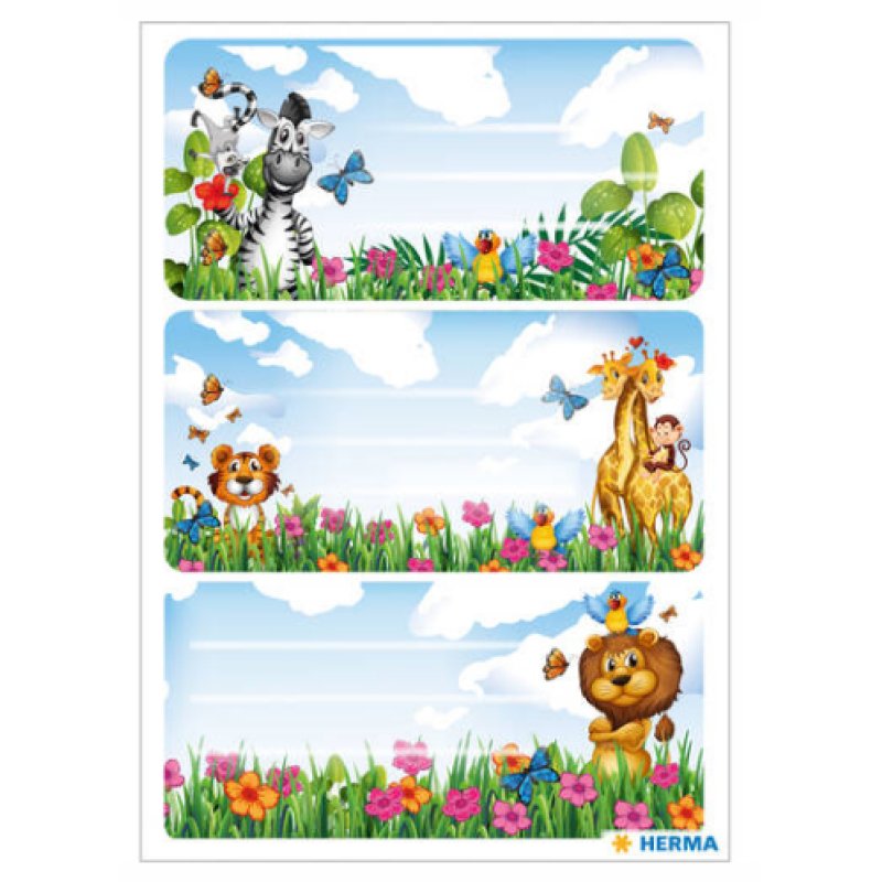 HERMA Etiquettes pour livres VARIO "Jungle"