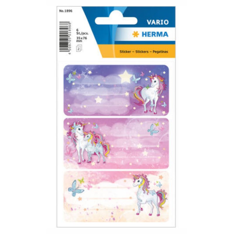 HERMA Unicorn Best Friends, glittery adhésif pour enfant