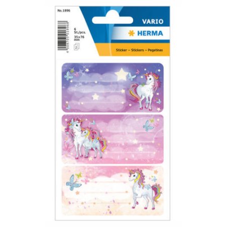 HERMA Unicorn Best Friends, glittery adhésif pour enfant