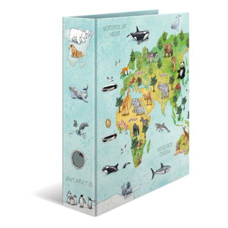 HERMA Motif file A4 World Map