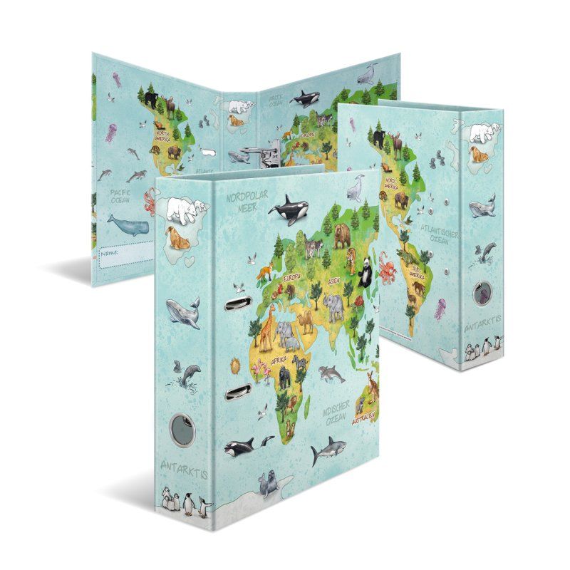 HERMA Motif file A4 World Map