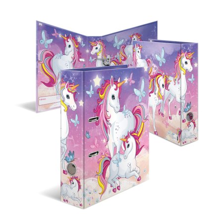 HERMA Classeur à motif pour école maternelle "Licorne"