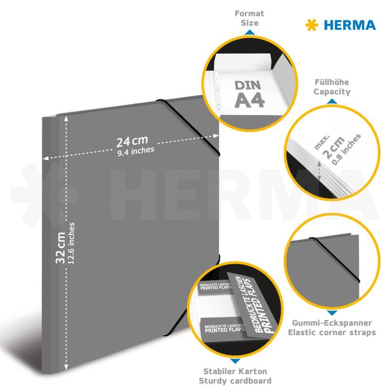 HERMA 19277 ring binder A4 Multicolour