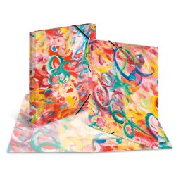 HERMA Chemise à élastiques "Peinture", carton, A4